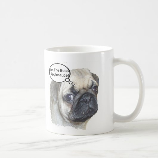 Pug Boss Koffiemok (Rechts)