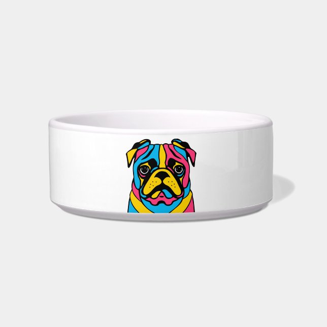 Pug Bowl Voerbakje (Voorkant)