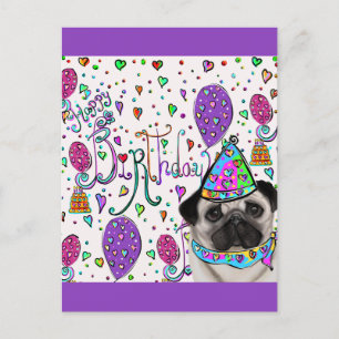 Pug Briefkaart