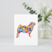 Pug Briefkaart (Staand voorkant)