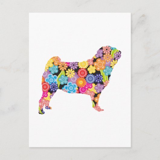 Pug Briefkaart (Voorkant)