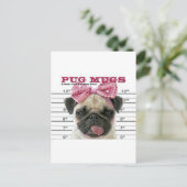 Pug Briefkaart (Staand voorkant)