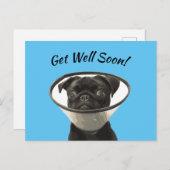 Pug Briefkaart (Voorkant / Achterkant)