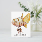 Pug Briefkaart (Staand voorkant)