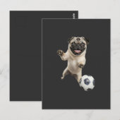 Pug   briefkaart (Voorkant / Achterkant)