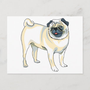 Pug Briefkaart