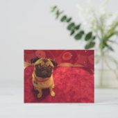 Pug Briefkaart Machi (Staand voorkant)