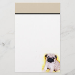 Pug briefpapier