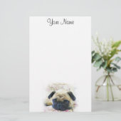 Pug Briefpapier (Staand voorkant)