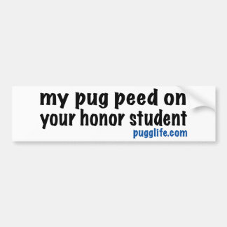 Pug-bumper sticker