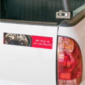 Pug bumpersticker (Op Truck)