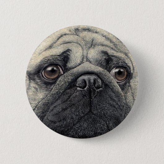 Pug Button - "Pugshot" (Voorkant)