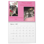 Pug Calendar Kalender (Feb 2027)