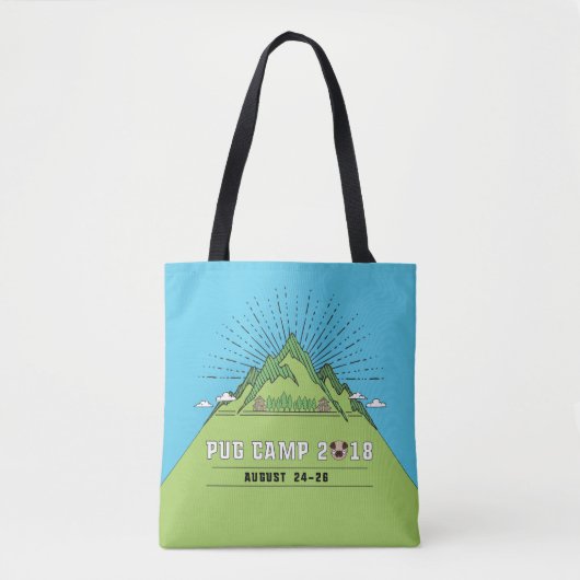 Pug Camp 2018 All Over Print Tas (Voorkant)