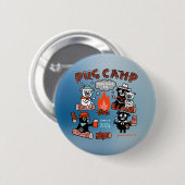 Pug Camp 2024 Pin - Ombre Ronde Button 5,7 Cm (Voorkant /achterkant)