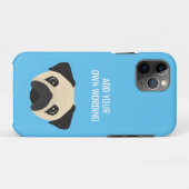Pug Case-Mate iPhone Case (Achterkant (horizontaal))