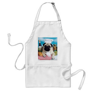 Pug Chef Apron Standaard Schort
