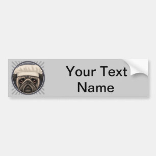 Pug Chef Bumpersticker