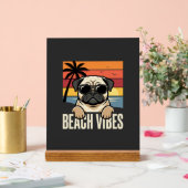 Pug Chien Ambiance Plage Coucher de Soleil (Mariage)