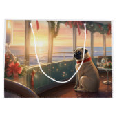 Pug Christmas Cruise: Pawsome Holiday Delight Groot Cadeauzakje (Achterkant)