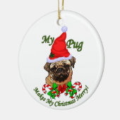 Pug Christmas Gifts Ornament (Links)