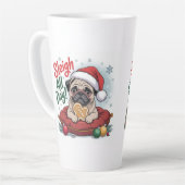 Pug Christmas Mug – Sleigh All Day Holiday Coffee (Angle gauche)