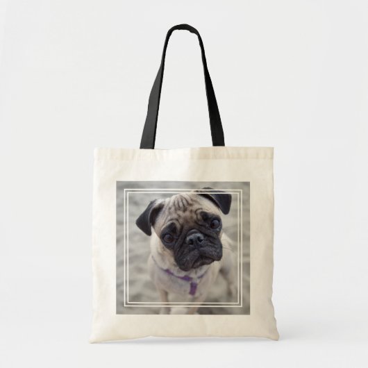 Pug Closeup Tote Bag (Voorkant)