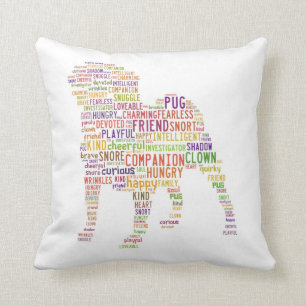 Pug Cloud Pillow Kussen