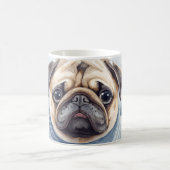 “Pug & Cocoa” Cute Pug Mug (Centre)