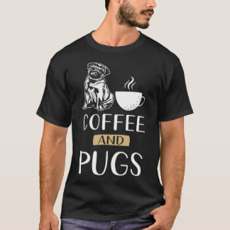 Pug Coffee kat T-shirt