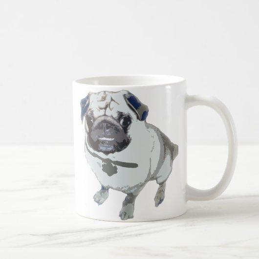 Pug Coffee-Mok Koffiemok (Rechts)