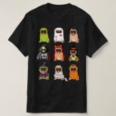 Pug Collectie Happy Pugoween Halloween Spooky Cos T-shirt (Design voorkant)