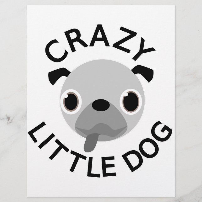 Pug Crazy Little Dog (Voorkant)