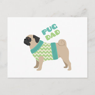 Pug Dad Briefkaart