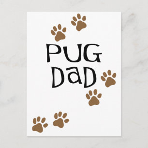Pug Dad Briefkaart