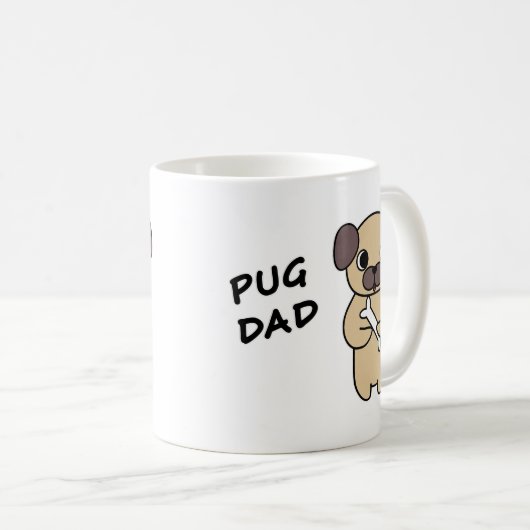 PUG DAD KOFFIEMOK (Voorkant rechts)
