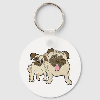 Pug Dad Sleutelhanger