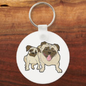 Pug Dad Sleutelhanger (Voorkant)