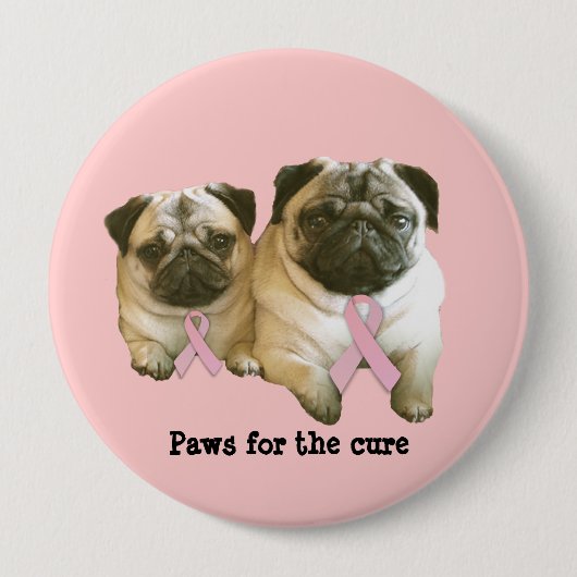 Pug de Button van Kanker van de Borst (Voorkant)
