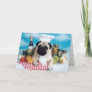Pug de Chef-kok van de Hond Kaart