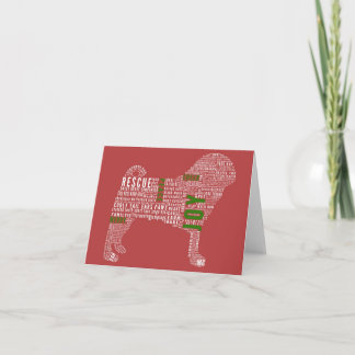 Pug de Kaart van de Vakantie van de Typografie