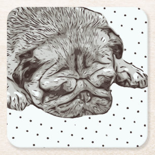 Pug de onderzetters van het Leven