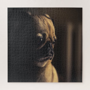 Pug Deep in gedachte Legpuzzel