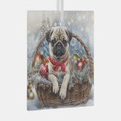 Pug des Fêtes avec Ornements Mignon (Avant droite)