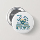 Pug Diner 50s Retro Buttonnen Ronde Button 5,7 Cm (Voorkant /achterkant)