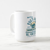 Pug Diner 50s  Retro Mokken (flauwte) (Voorkant links)