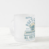 Pug Diner 50s  Retro Mokken (flauwte) (Voorkant links)