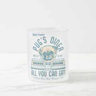 Pug Diner 50s Retro Mokken (flauwte)
