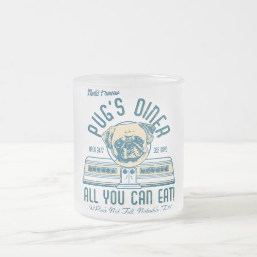 Pug Diner 50s  Retro Mokken (flauwte) (Center)