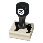 Pug Dog Adres Stempel (Stempel)